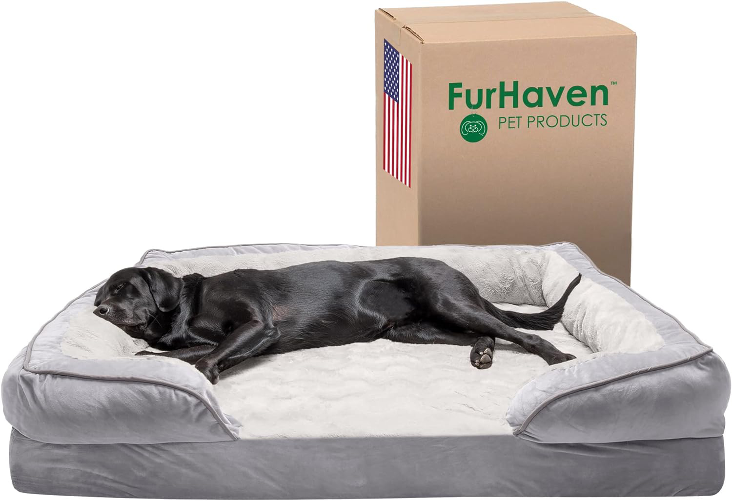 Furhaven Pet Plush Orthopedic Dog Bed