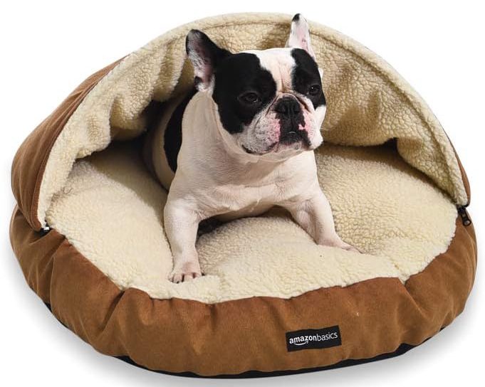 Amazon Basics Dog Cave Bed Cave Bed