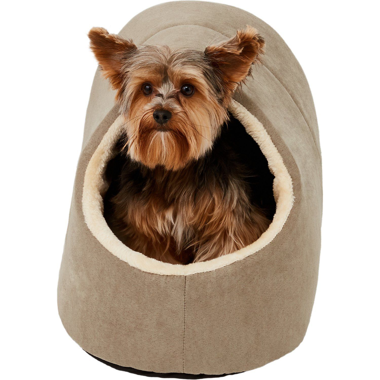 Frisco Faux Suede Covered Cave Cat & Dog Bed