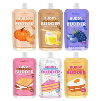 Buddy Budder 6-Pack Mixed Flavor Squeeze Packs