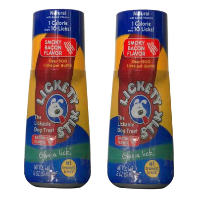 Set of Two Lickety Stik Low-Calorie Liquid Dog Treats