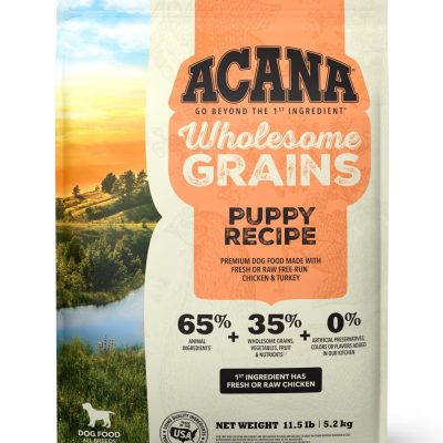 ACANA Wholesome Grains Puppy Recipe Gluten-Free Dry Dog Food