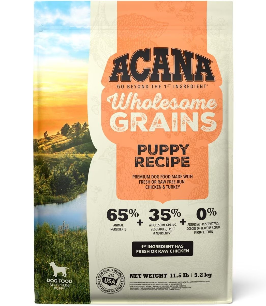 ACANA Wholesome Grains Puppy Recipe Dry Dog Food