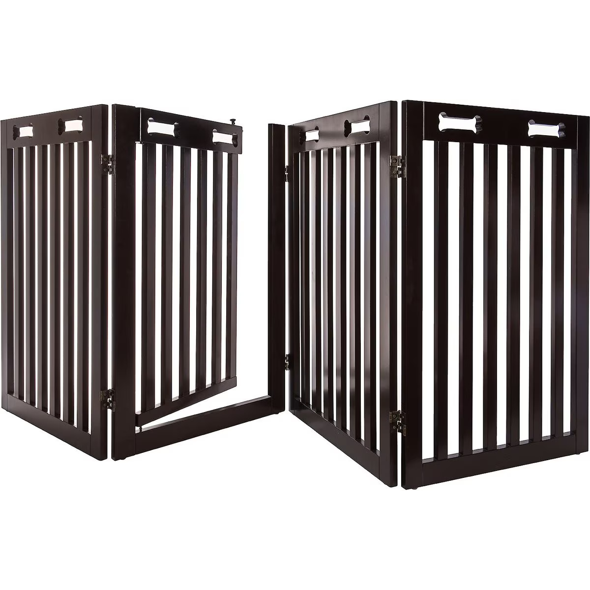Arf Pets Free-Standing Walk-Through Wood Dog Gate new