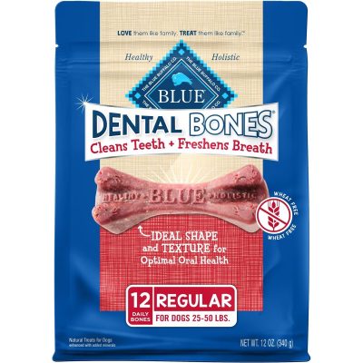 Blue Buffalo Dental Bones All Natural Regular Dog Treats