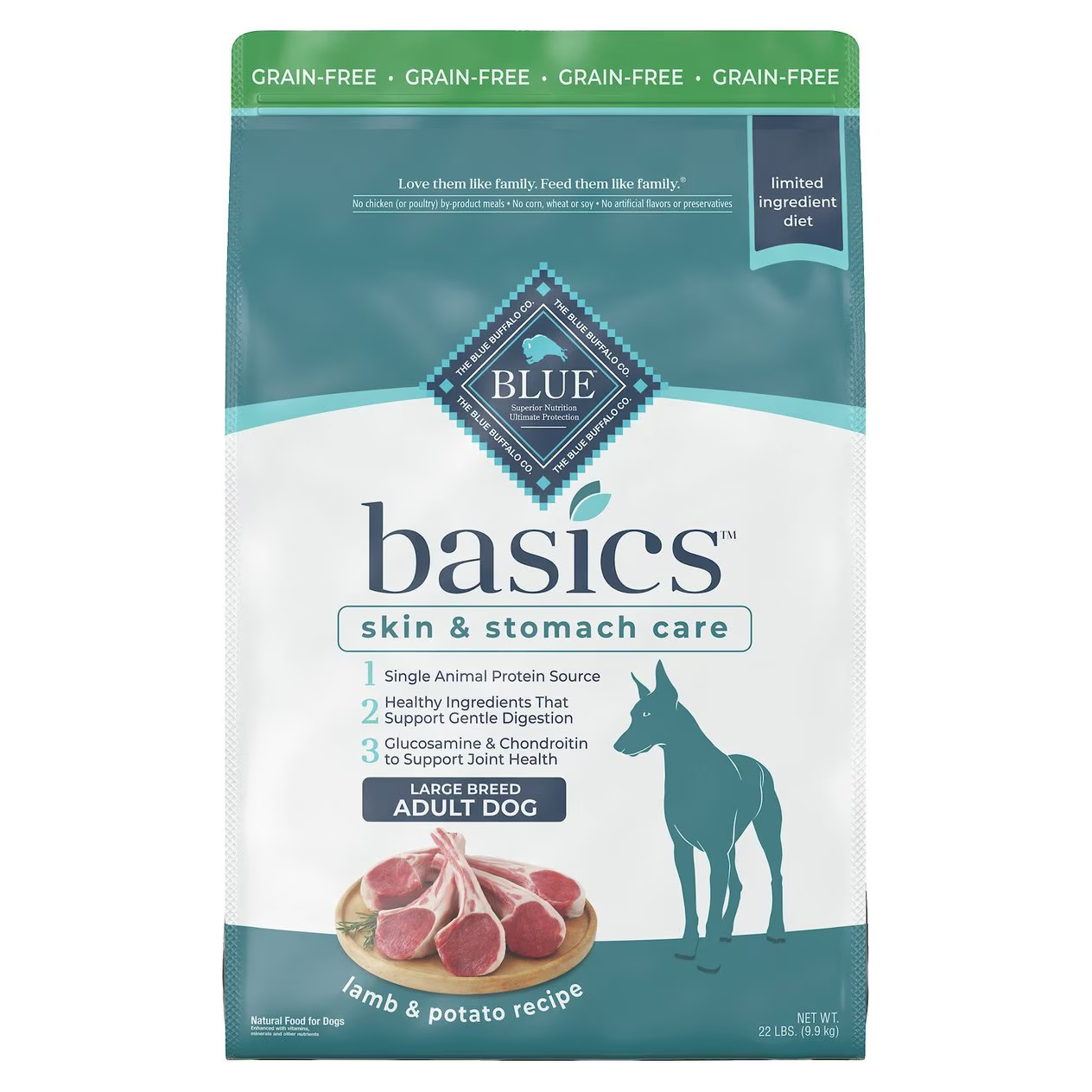 Blue Buffalo Limited Grain-Free Lamb & Potato Dog Food