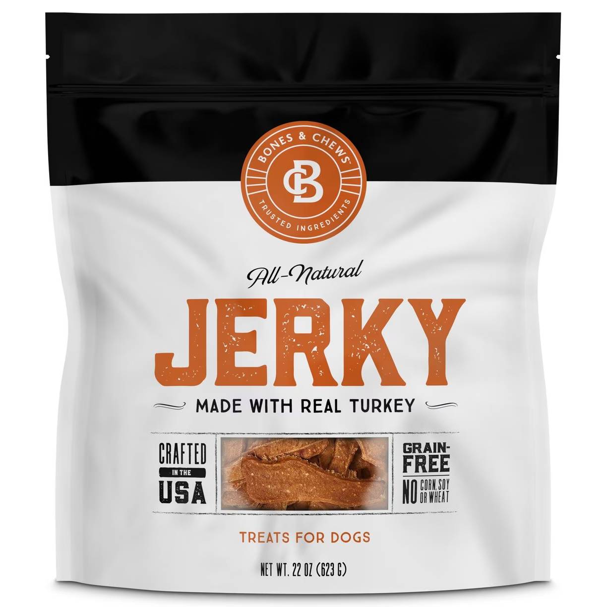 Bones & Chews All-Natural Turkey Dog Jerky Treat