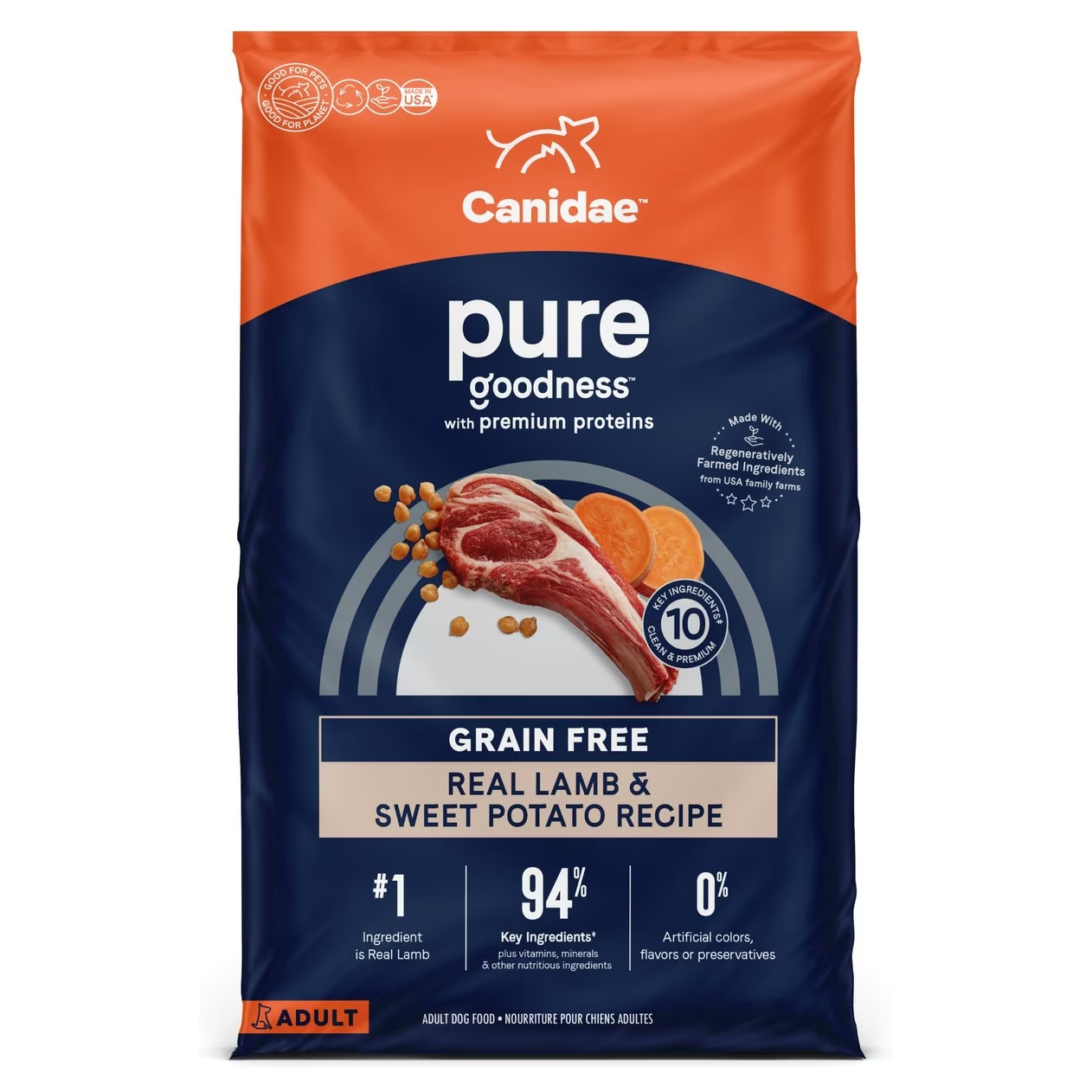 CANIDAE Grain-Free PURE Lamb & Pea Dog Food
