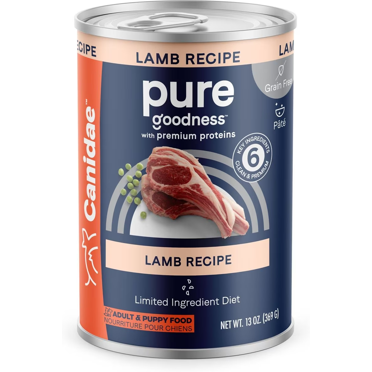 CANIDAE PURE All Stages Grain-Free Limited Ingredient Lamb Recipe Canned Dog Food,