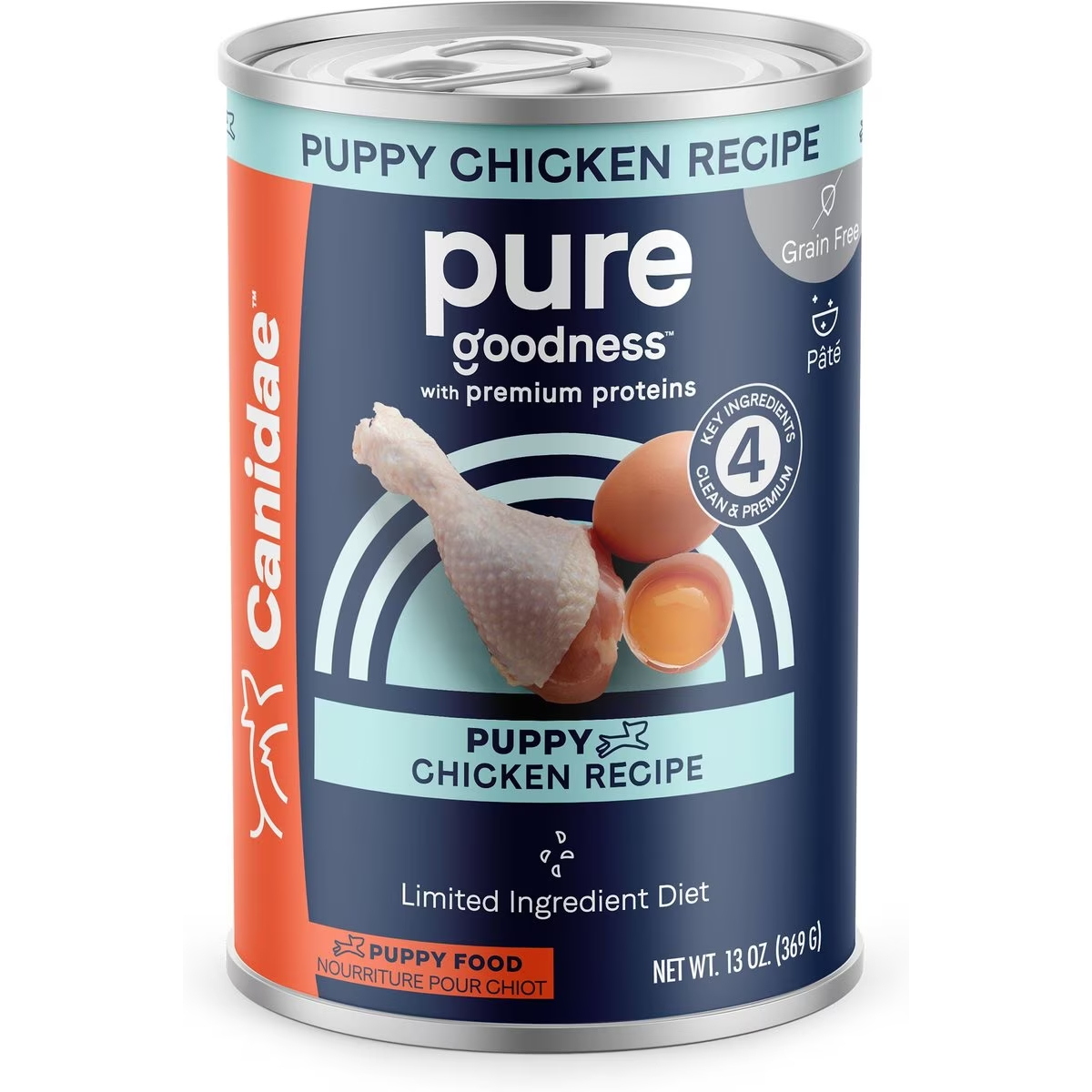 CANIDAE PURE Puppy Grain-Free Limited Ingredient Chicken Recipe Canned Dog Food
