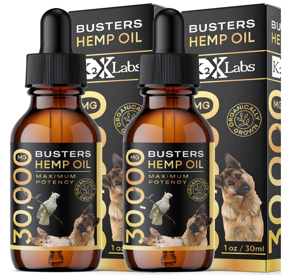 K2xLabs Max Potency Buster's Organic Hemp Oil