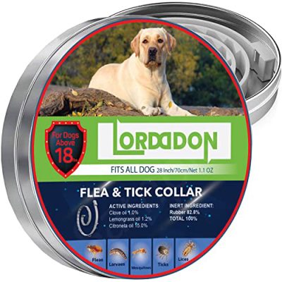 LORDDDON Flea and Tick Prevention Collar One Size Fits All Dogs