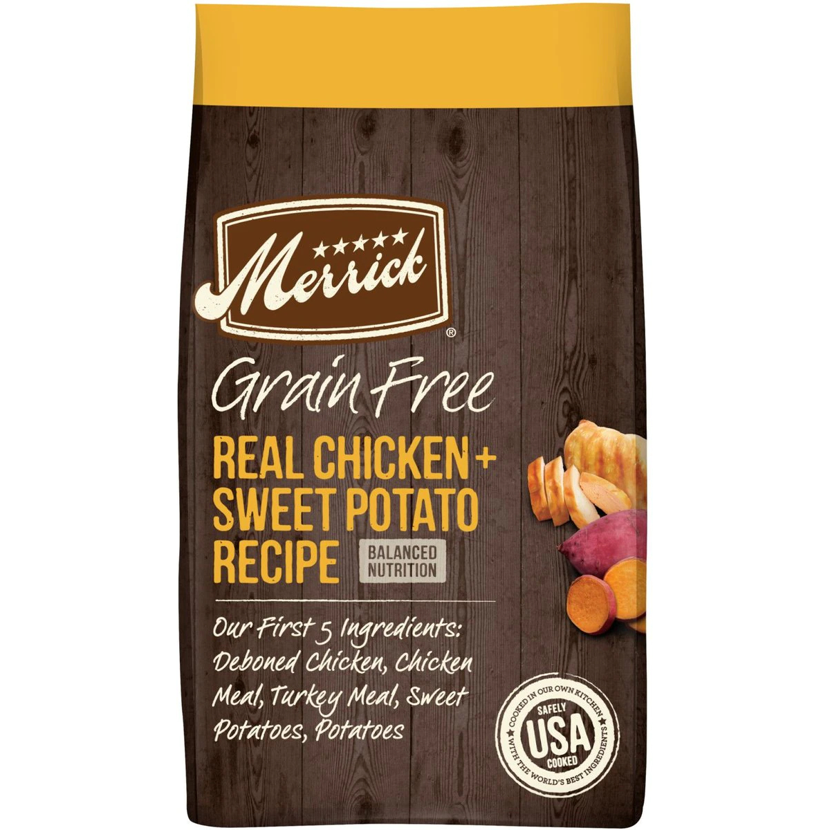 Merrick Real Chicken + Sweet Potato Recipe Grain