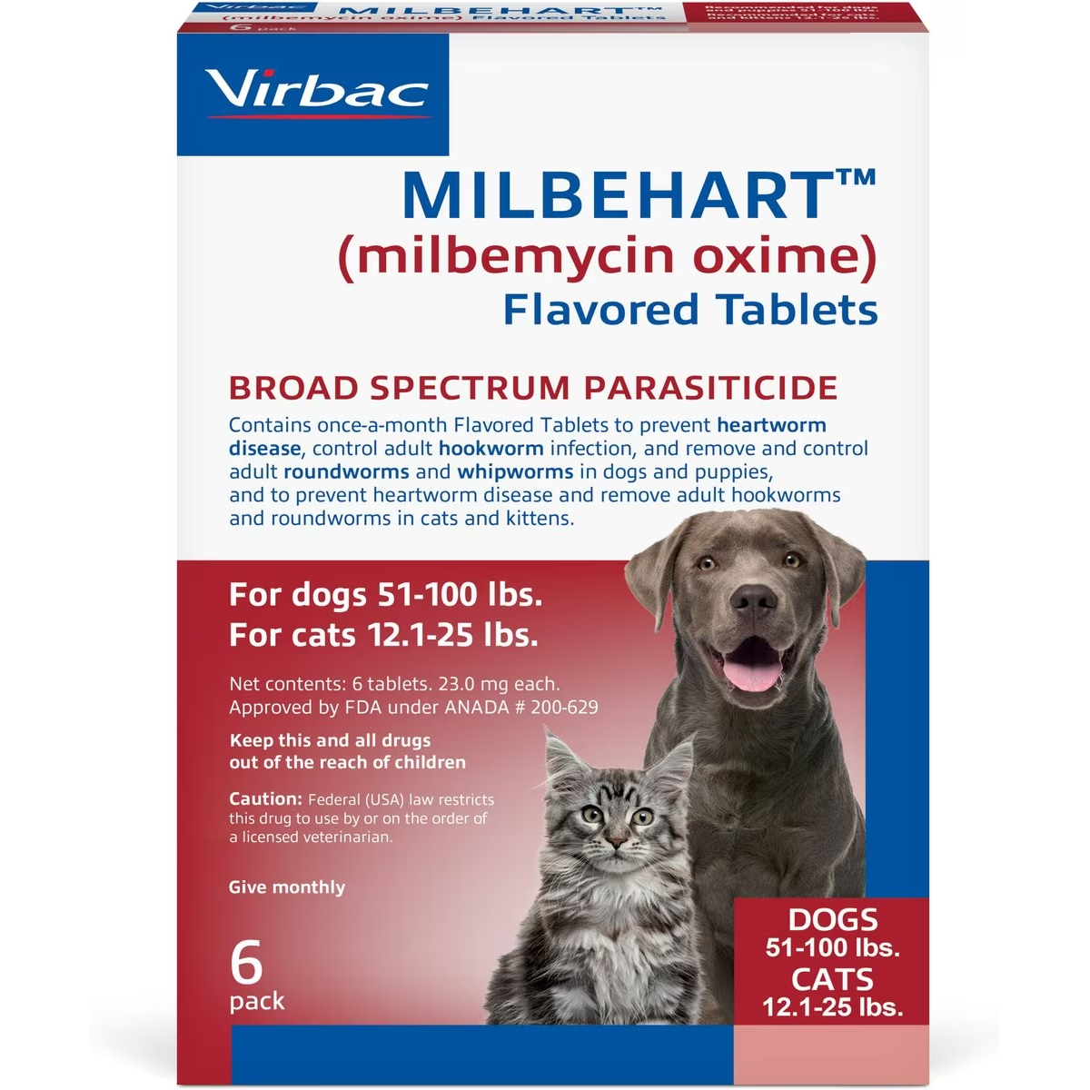 Milbehart Flavored Tablets for Dogs