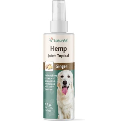 NaturVet Hemp Joint Topical with Ginger Dog Spray