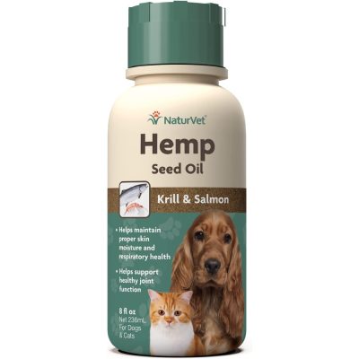 NaturVet Hemp Liquid Supplement for Cats & Dogs