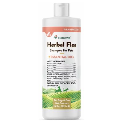 NaturVet Herbal Flea Dog & Cat Shampoo
