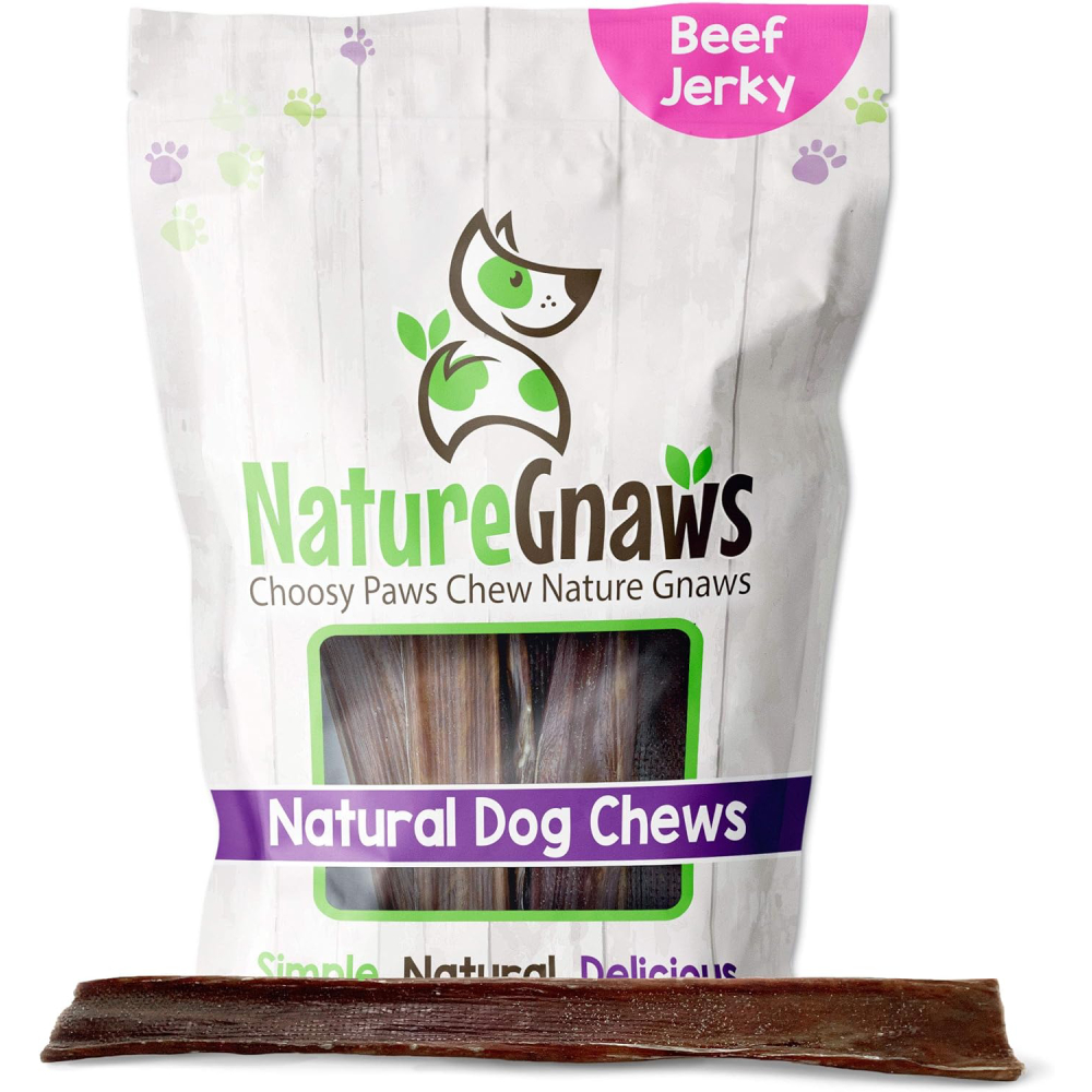 Nature Gnaws - Beef Jerky Chews for Large Dogs 