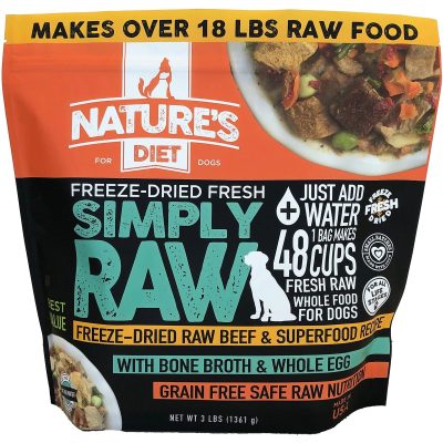 Nature’s Diet Simply Raw Freeze-Dried Dog Food