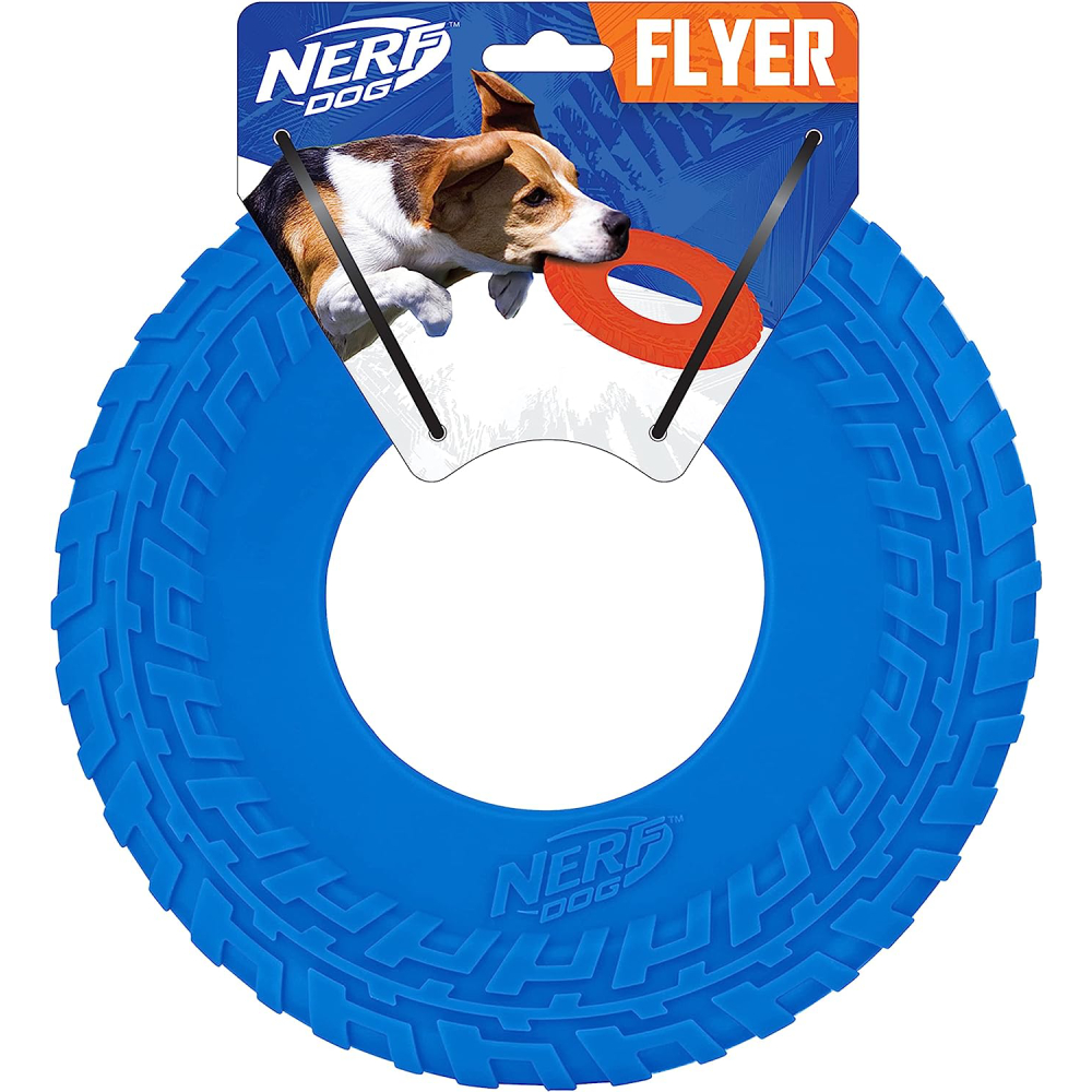 Nerf Dog Rubber Tire Flyer Dog Toy 