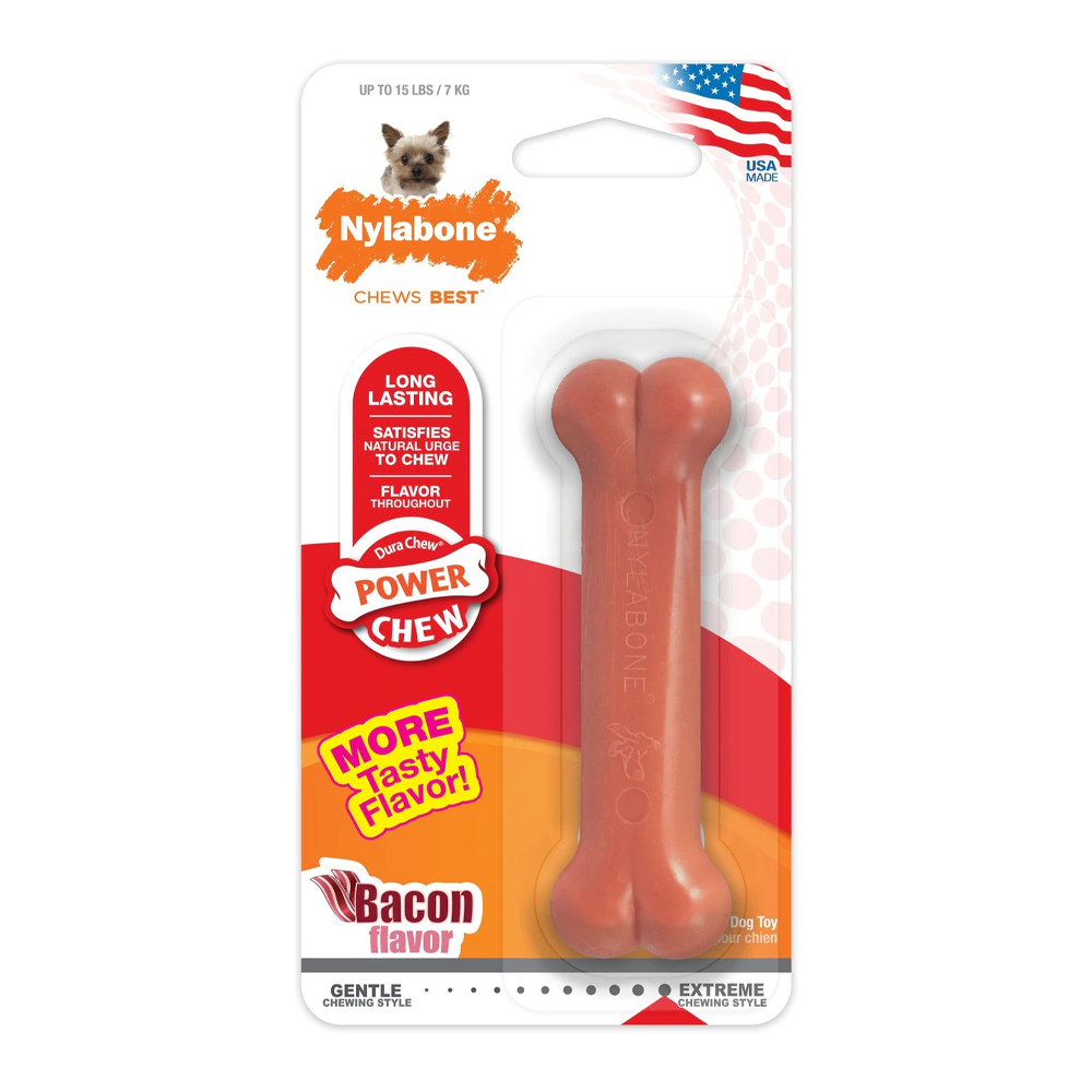 Nylabone Power Chew Bacon Flavored Dog Chew Toy