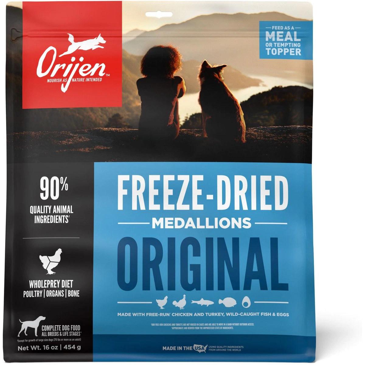 Orijen Original Grain-Free Freeze-Dried Dog Food & Topper