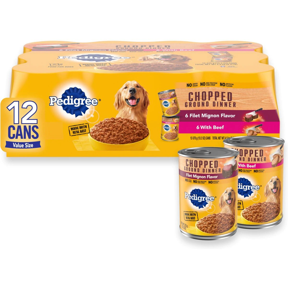 Pedigree Chopped Ground Dinner Wet Dog Food