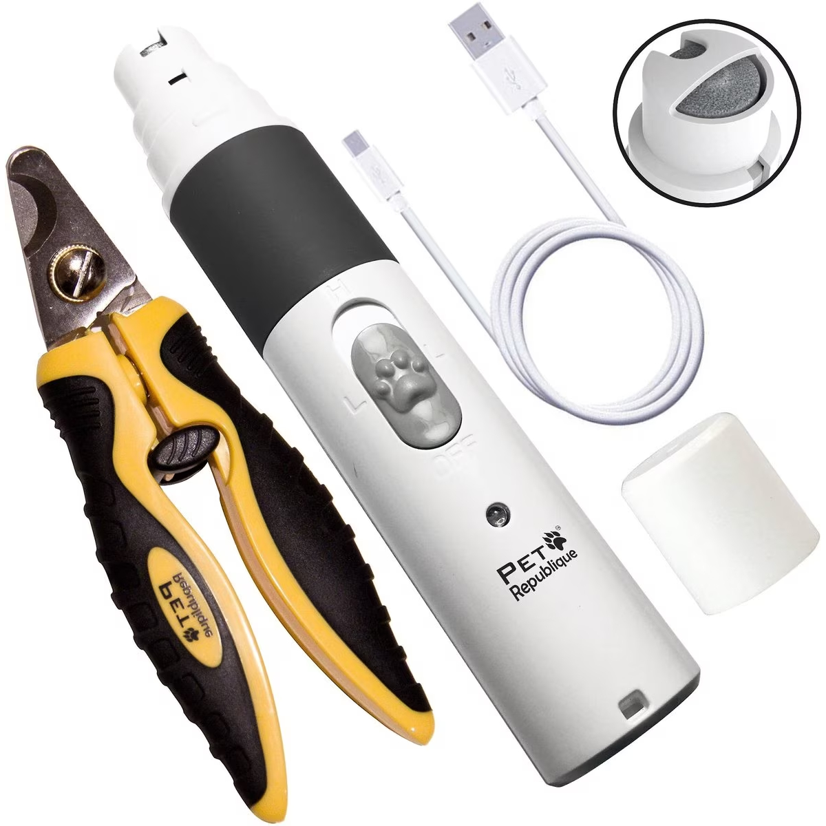 Pet Republique Cordless Dog & Cat Nail Grinder & Nail Clippers