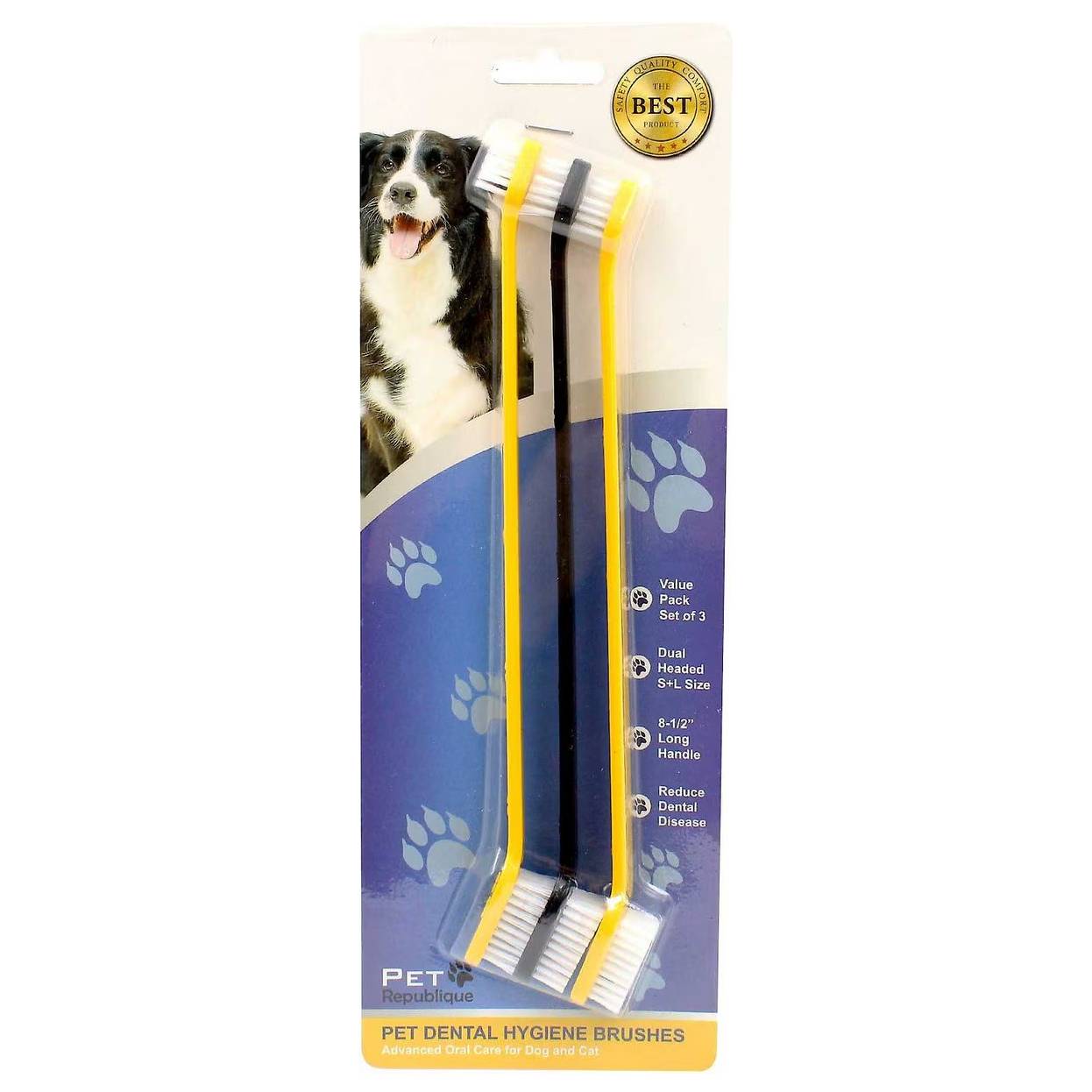 Pet Republique Dog & Cat Dual-Head Toothbrush