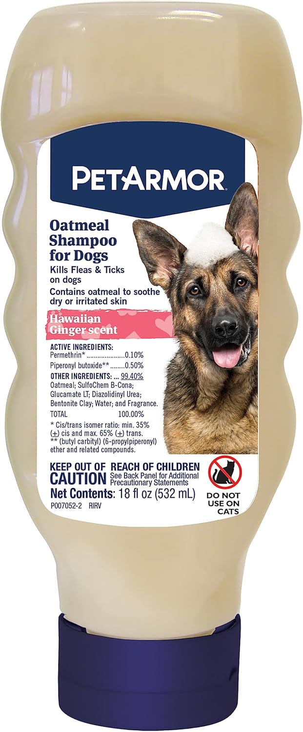 PetArmor Flea & Tick Protection Oatmeal Shampoo for Dogs