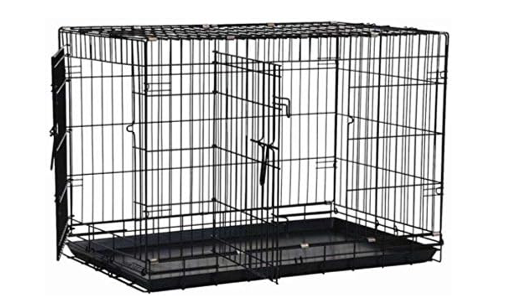 Precision Pet Products Double Door Wire Crate