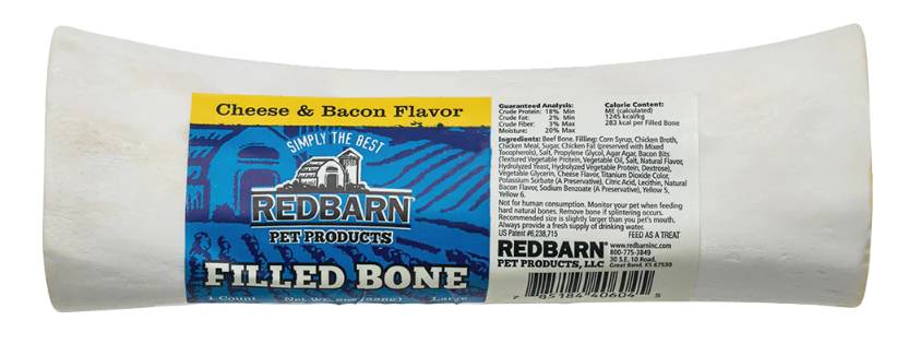 Redbarn Large Cheese n’ Bacon Filled Bones Dog Treats
