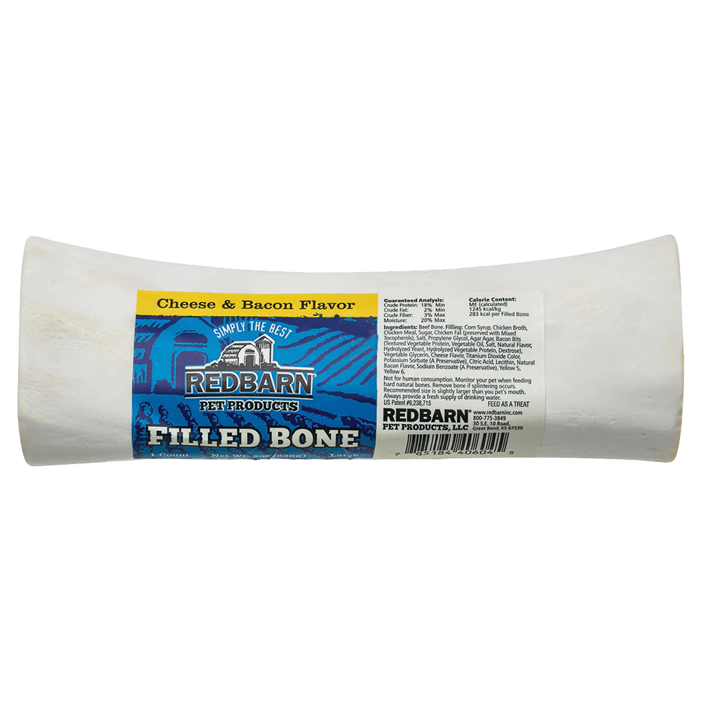 Redbarn Large Cheese n’ Bacon Filled Bones Dog Treats