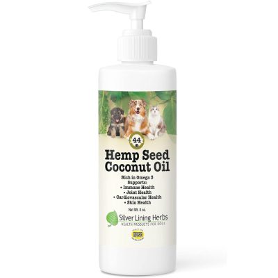 Silver Lining Herbs Coconut Oil for Dogs with Hemp Seed Oil