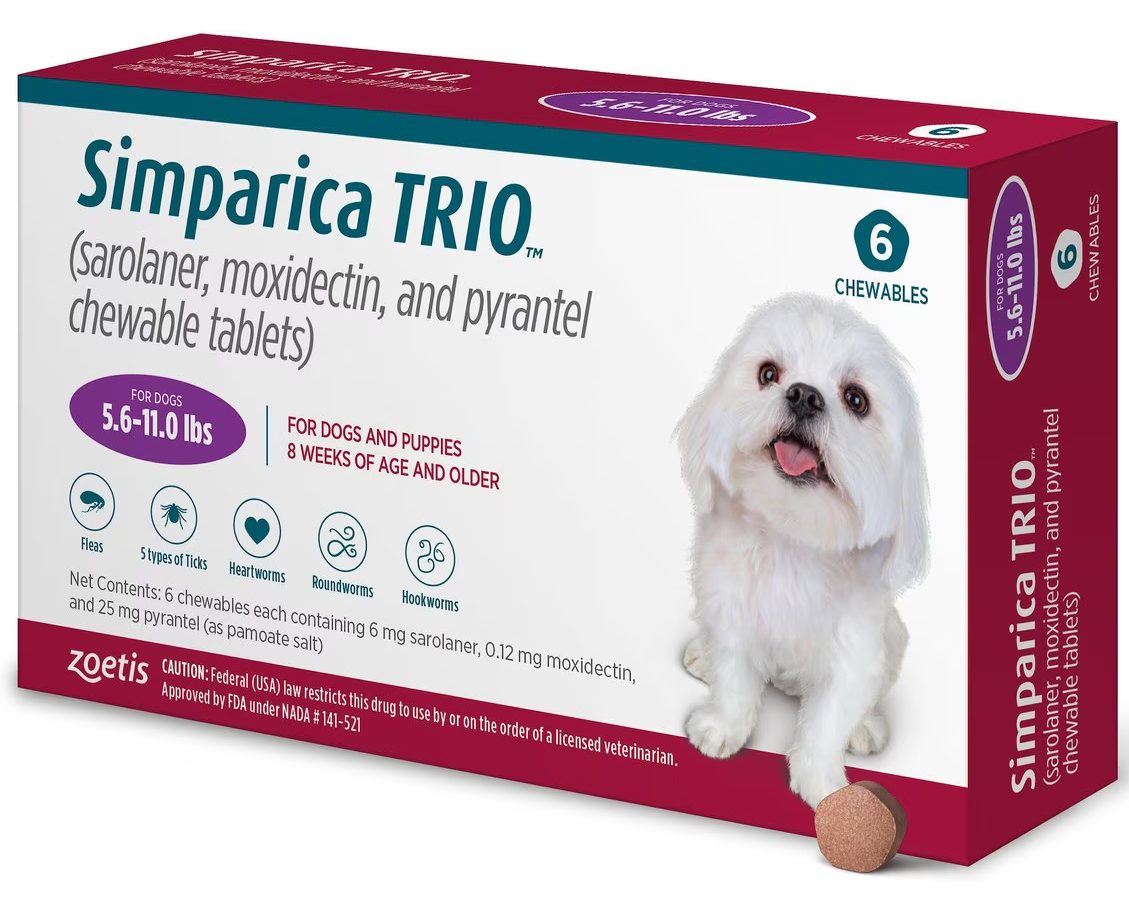 Simparica Trio Chewable Tablet for Dogs