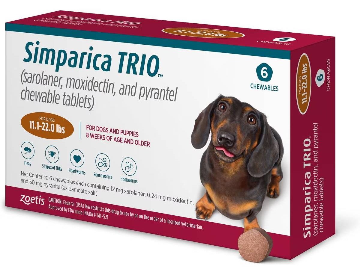 Simparica Trio Chewable Tablet for Dogs