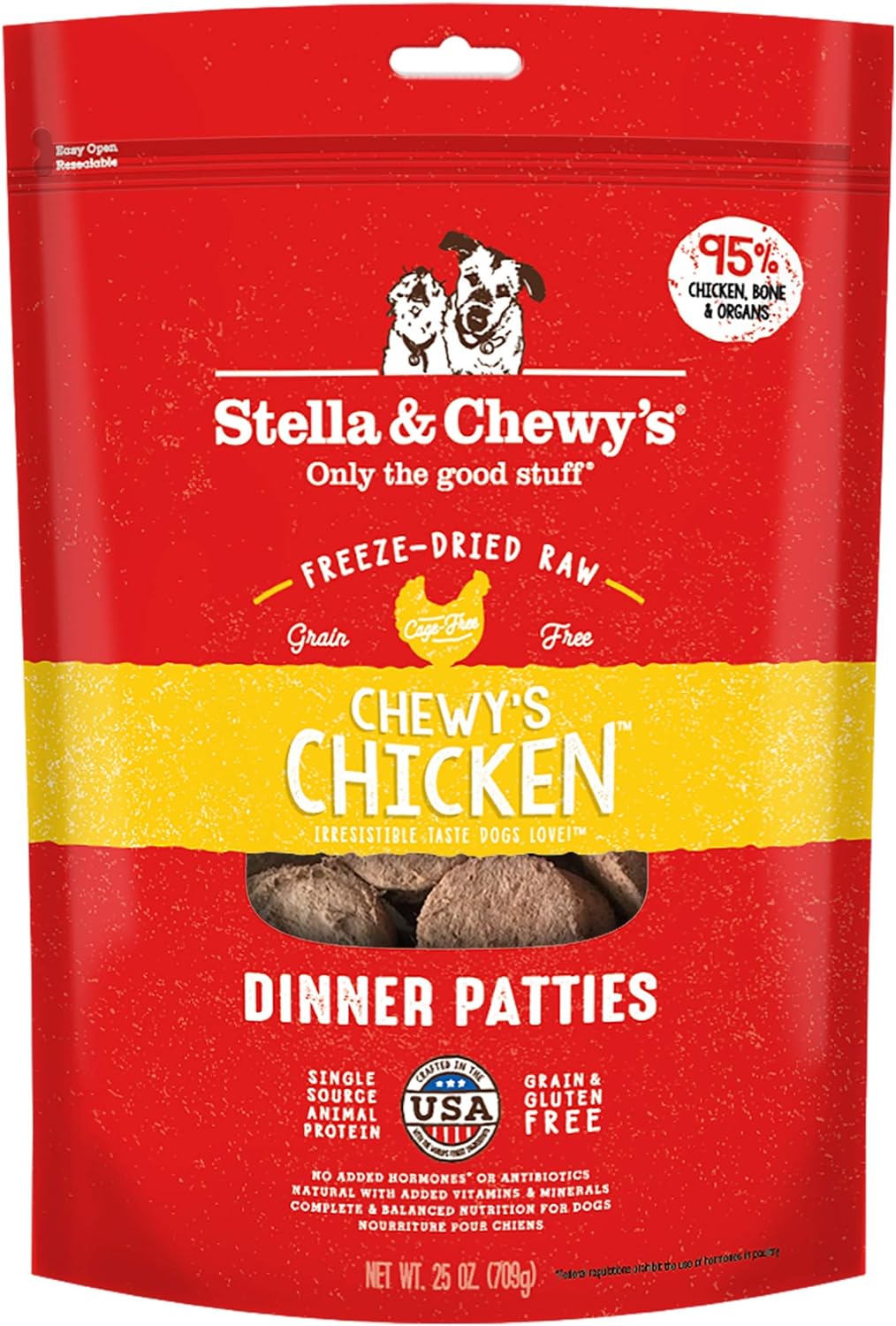 Stella & Chewy’s Chewy’s Chicken Dinner Patties Freeze-Dried Raw Dog Food