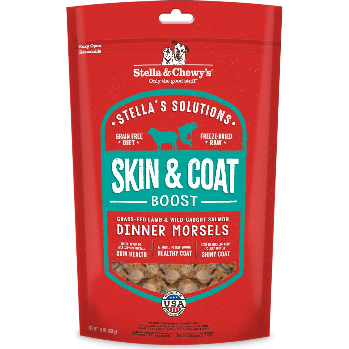Stella & Chewy’s Stella’s Solutions Skin & Coat Boost Freeze-Dried Dinner Morsels