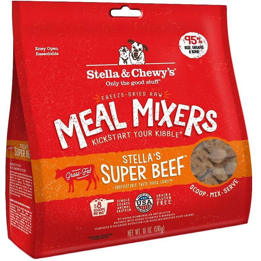 Stella & Chewy’s Stella’s Super Beef Meal Mixers Freeze-Dried Raw Dog Food Topper