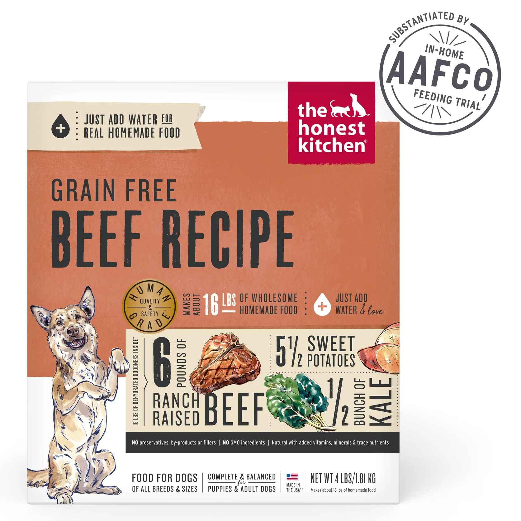 The Honest Kitchen Beef Recipe Dehydrated Dog Food