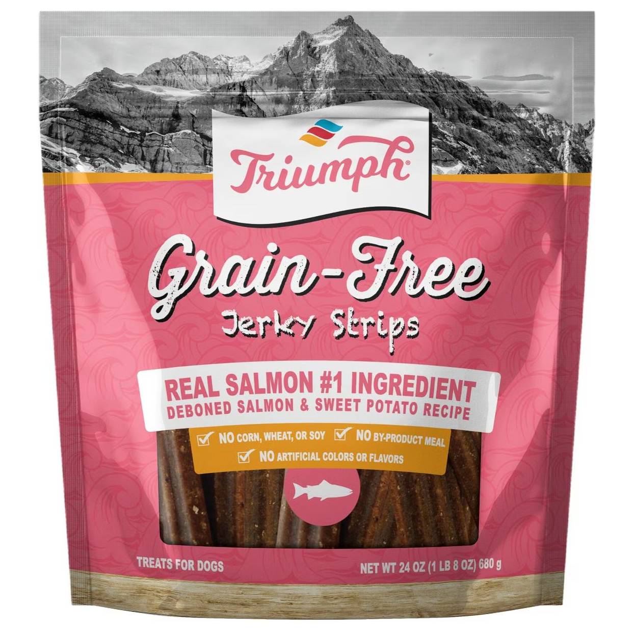 Triumph Salmon & Sweet Potato Jerky Dog Treats