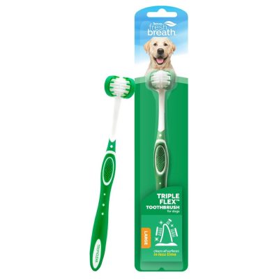 TropiClean Fresh Breath Tripleflex Dog Toothbrush