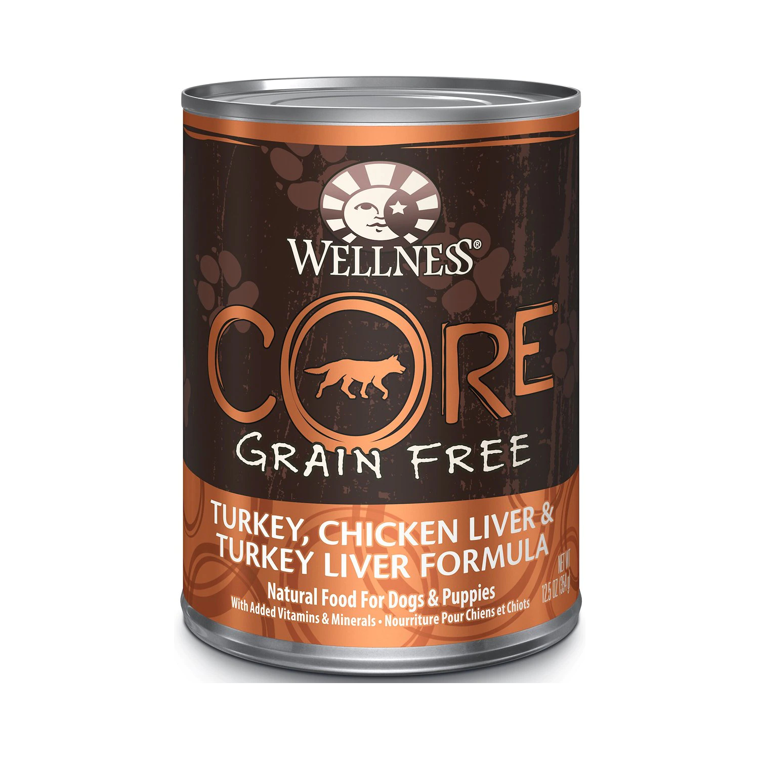 Wellness CORE Grain-Free Turkey, Chicken Liver & Turkey Liver Formula Canned Dog Food