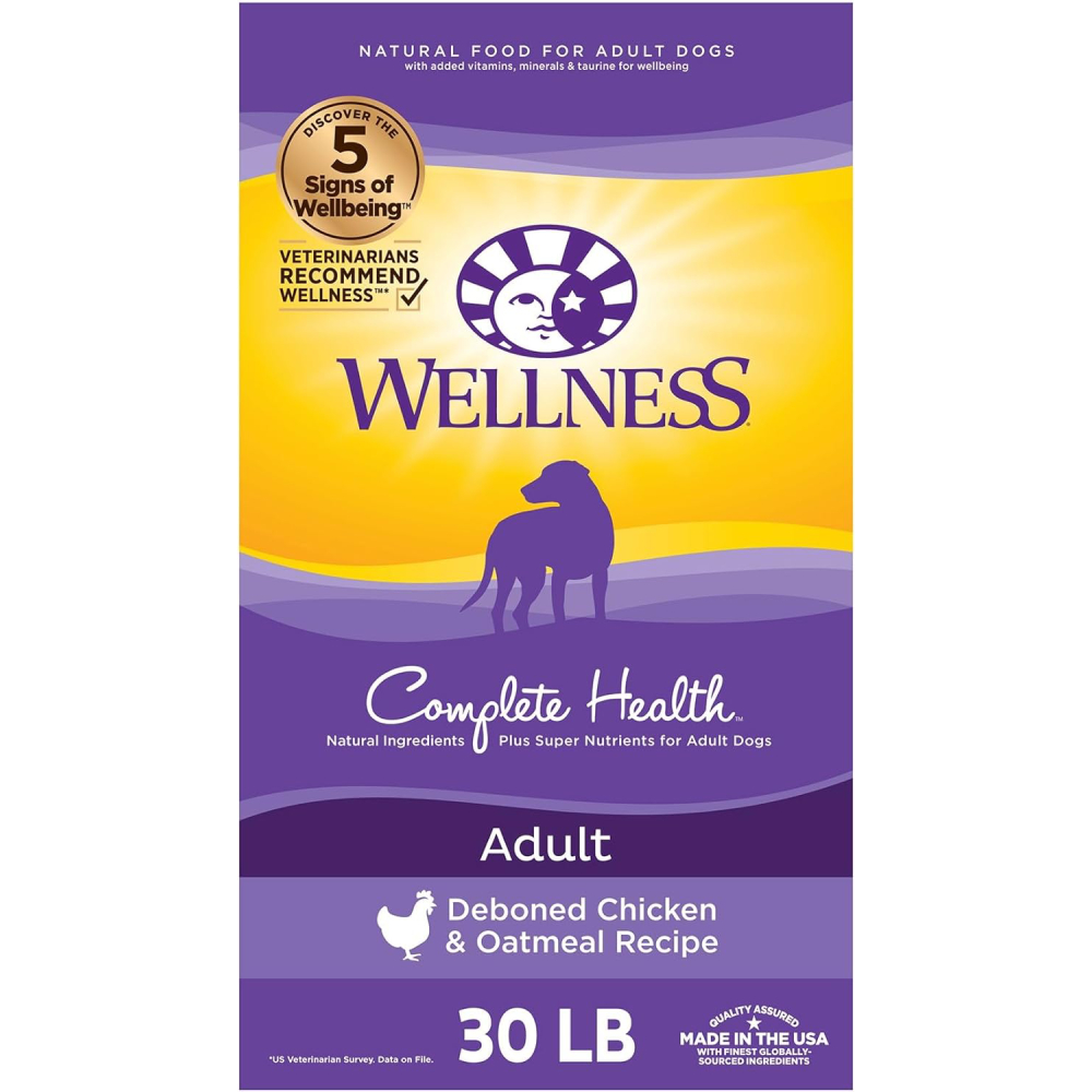 Wellness Complete Health Chicken & Oatmeal Natural Dry Dog Food 