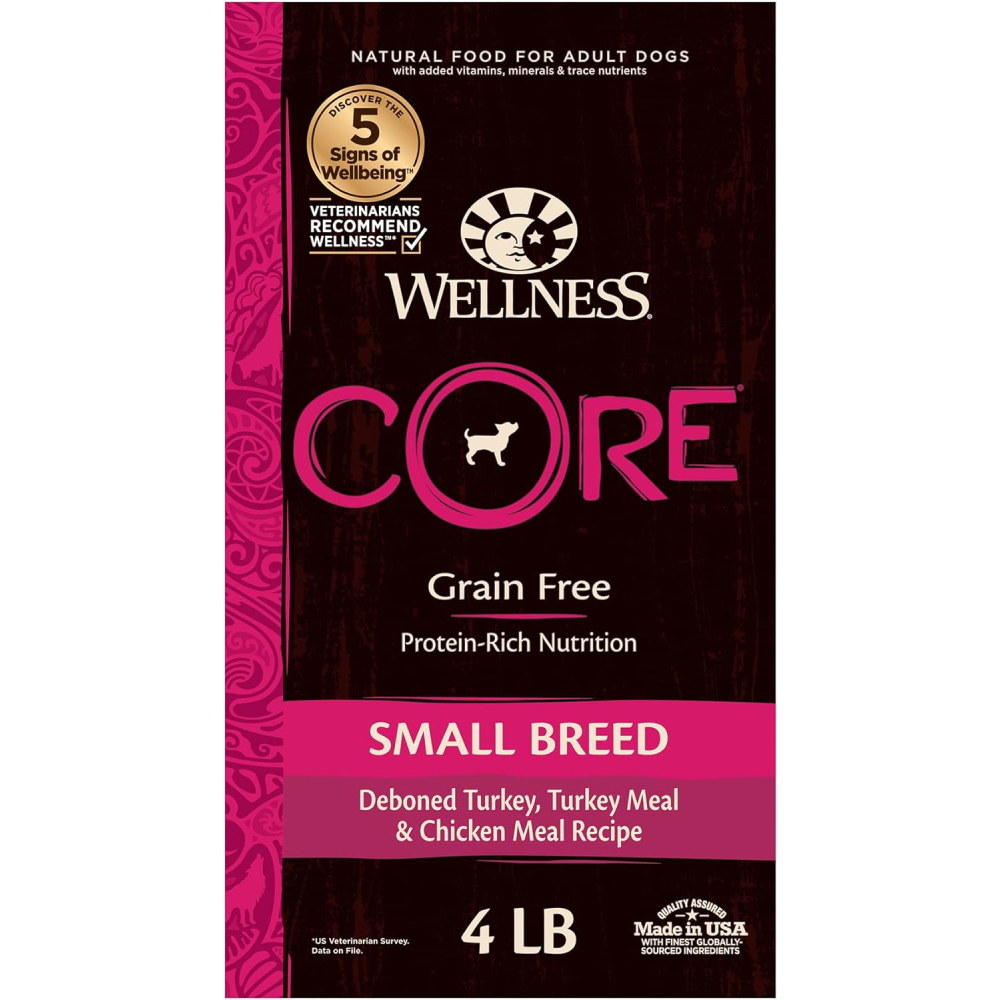 Wellness Natural Pet Food CORE Grain-Free High-Protein Small Breed Dry Dog Food
