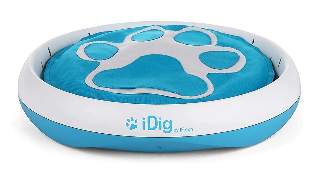 iFetch iDig Stay Dog Toy Blue