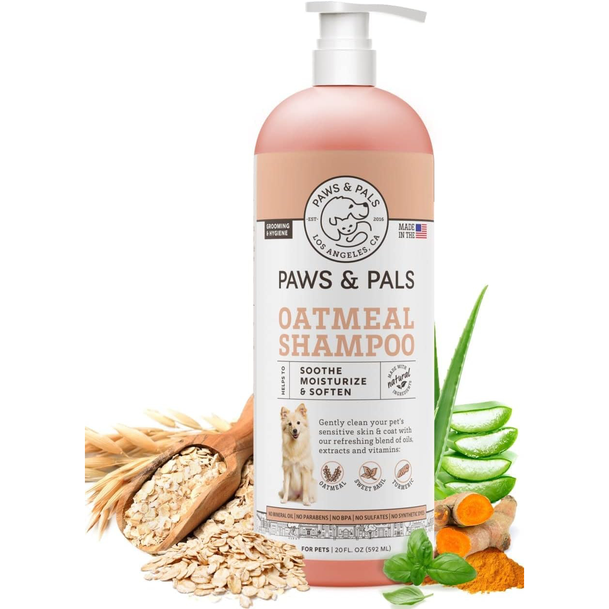 6-in-1 Dog Shampoo and Conditioner for Itchy Skin, Made in USA