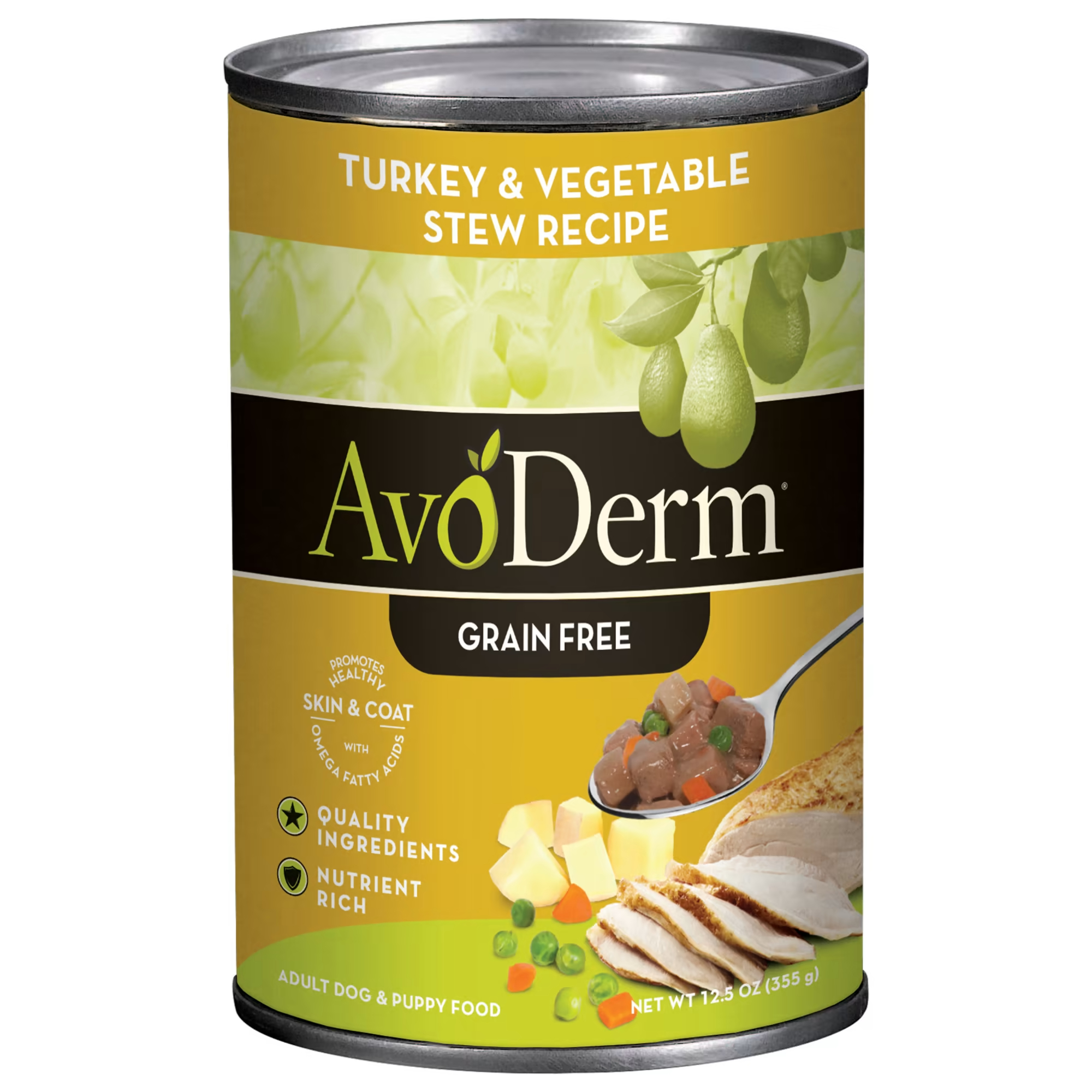AvoDerm Turkey & Vegetable Stew Canned Dog Food
