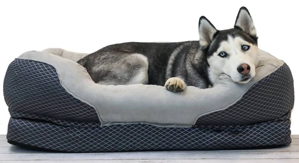 BarksBar Snuggly Sleeper Orthopedic Bolster Dog Bed