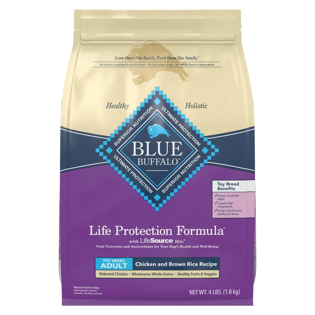 Blue Buffalo Life Protection Formula Toy Breed Adult Chicken & Brown Rice Recipe Dry Dog Food